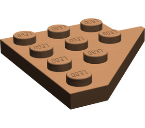 LEGO Braun Keil Platte 4 x 4 Flügel Links (3936)