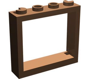 LEGO marron Fenêtre Cadre 1 x 4 x 3 (60594)