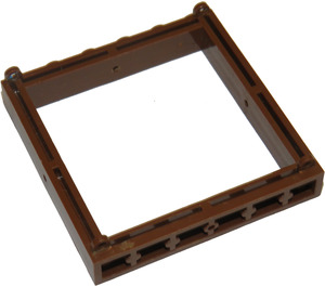 LEGO Brown Window Frame 1 x 6 x 5