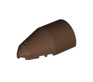 LEGO Bruin Voorruit 4 x 7 x 2 Ronde Pointed (30384)
