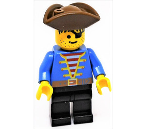 LEGO Bucaneer Pirate with Blue Jacket and Eyepatch Minifigure