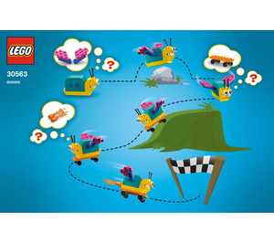 LEGO Build Your Own Snail met Superpowers - Make It Yours 30563 Instructions