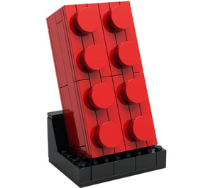 LEGO Buildable 2 x 4 Rood Steen 5006085