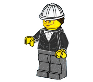 LEGO Building Architect minifiguur