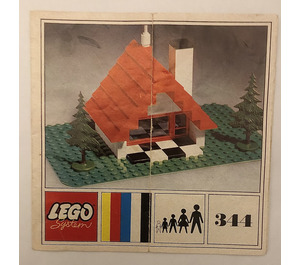 LEGO Bungalow Set 344-1 Instructions