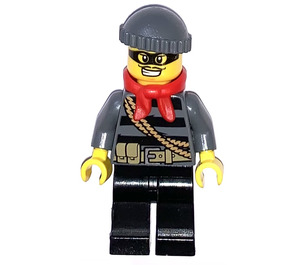 LEGO Burglar mit Maske, Bandana und Knit Kappe Minifigur