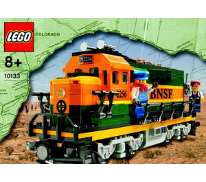 LEGO Burlington Northern Santa Fe (BNSF) Locomotive Set 10133 Instructions