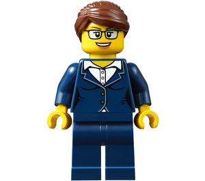 LEGO Business Person avec Reddish Marron Cheveux Minifigurine