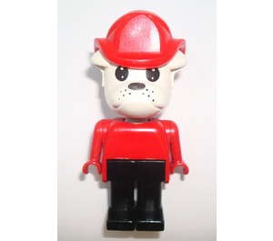 LEGO Buster Bulldog with Fire Helmet Fabuland Figure