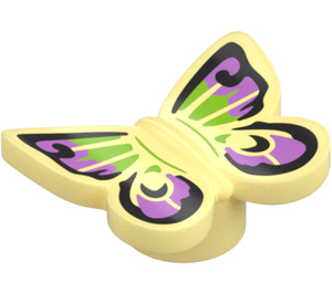 LEGO Papillon (Lisse) avec Noir, Medium Lavande et Citron Vert (80674 / 101531)