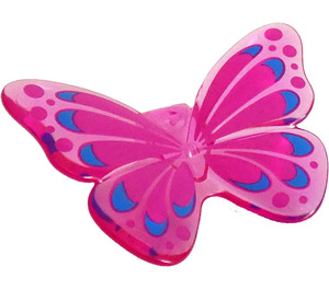 LEGO Schmetterling Flügel mit Magenta und Blau (33647)