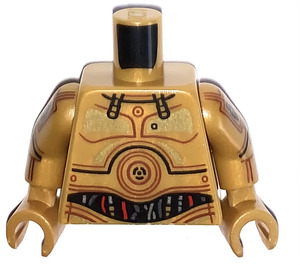 LEGO C-3PO Minifiguur Torso (973 / 76382)