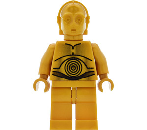 LEGO C-3PO Minifigur Perlgold mit Perlgoldzeigern