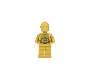 LEGO C-3PO minifiguur (Parelmoer Goud met parelmoer lichtgouden handen)