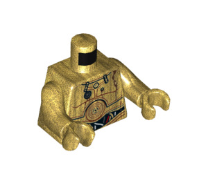 LEGO C-3PO mit Printed Beine und Restraining Bolt Minifigur Torso (973 / 76382)