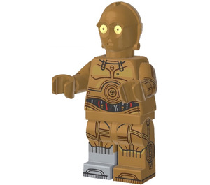 LEGO C-3PO med Printed Ben, Toes och Vapen med grå Fot Minifigur