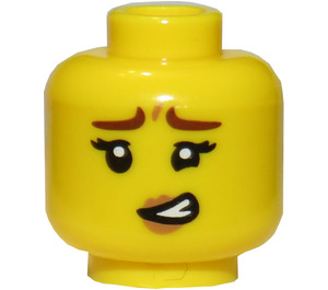 LEGO Cactus Girl Minifigure Head (Recessed Solid Stud) (3626 / 37753)