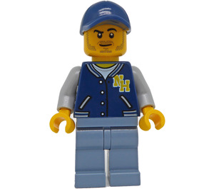 LEGO Kamera Operator med Dark Blå Keps Minifigur