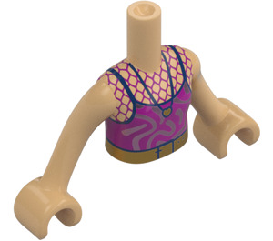 LEGO Candi med Rød og Lilla Top Friends Torso (73141 / 92456)