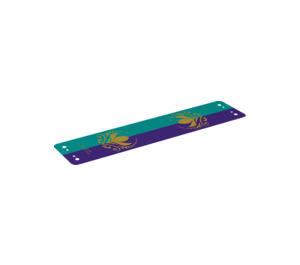 LEGO Canopée avec purple et dark turquoise Rayures; Arendelle Crest Modèle (61862)