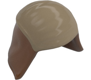 LEGO Cap with Neck Protector with Dark Tan Top (27321)