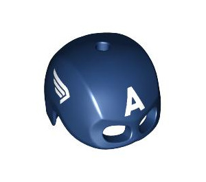 LEGO Captain America Helmet with "A" (No Outline) (45779 / 69460)