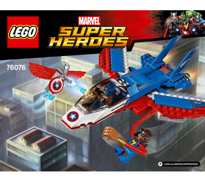 LEGO Captain America Jet Pursuit Set 76076 Instructions