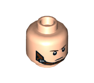 LEGO Captain America Minifigure Head (Recessed Solid Stud) (3626 / 66628)