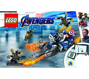 LEGO Captain America: Outriders Attack 76123 Byggeinstruksjoner