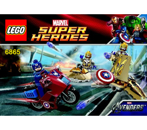LEGO Captain America's Avenging Cycle Set 6865 Instructions