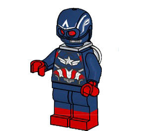 LEGO Kaptajn America (Sam Wilson) Minifigur