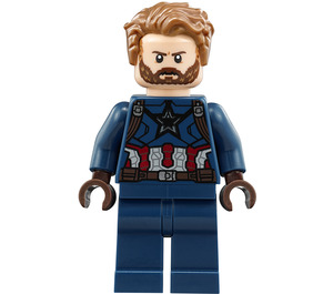 LEGO Captain America with Beard Minifigure