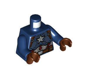 LEGO Kapten America med Chin Strap Minifigur Kropp (973 / 76382)