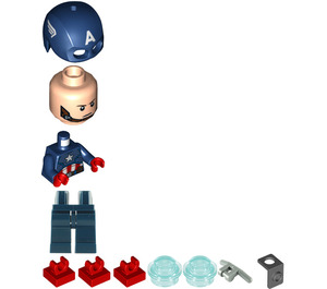 LEGO Captain America (met Jet Pack) minifiguur