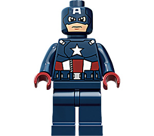 LEGO Captain America with Mask and Dark Red Hands Minifigure