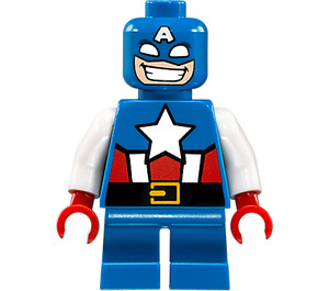 LEGO Captain America met Kort Poten (Mighty Micros) minifiguur