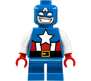 LEGO Kapitan America z Krótkie nogi Minifigurka