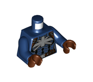 LEGO Kaptein Carter med Stealth Drakt Minifigur Overkropp (973 / 76382)