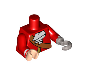 LEGO Captain Hook Minifig Torso (973 / 10895)