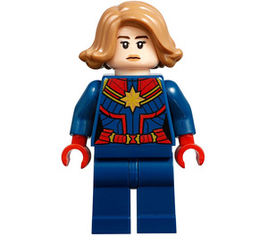 LEGO Captain Marvel with Medium Dark Flesh Hair Minifigure