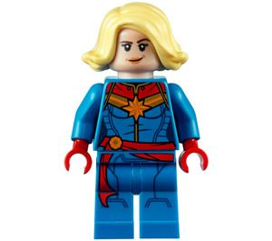 LEGO Kapitän Marvel mit Gelb Mittellanges Haar  Minifigur