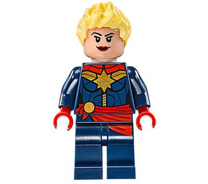 LEGO Captain Marvel with Yellow Spiky Hair Minifigure