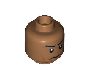 LEGO Captain Panaka Head (Recessed Solid Stud) (3626 / 96704)