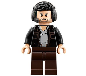 LEGO Kaptajn Poe Dameron med Headset Minifigur