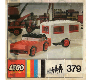 LEGO Car and Caravan Set 379-2 Instructions