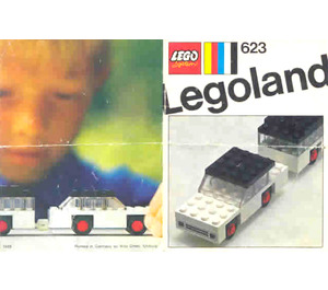 LEGO Car and caravan Set 623-2 Instructions