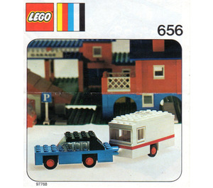 LEGO Car and Caravan Set 656-1 Instructions