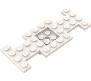 LEGO Bil Base 10 x 4 x 0.7 med Centrum Hul