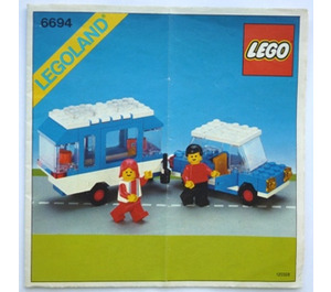 LEGO Car with Camper Set 6694 Instructions