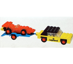 LEGO Auto mit trailer und racing Auto 650-1